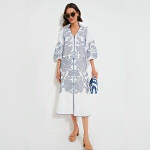 HYACINTH HOUSE

White Embroidery Arem Caftan